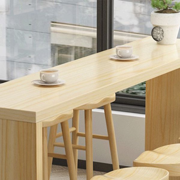 Rectangle Solid Wood Top Counter Table 42-inch Height Simple Bar Table Clearhalo 'Bar Furniture' 'Bar Tables' 'bar_tables' 'furn' 'furn_bar_tables' 'Furniture' 'furniture_bar_tables' 'Kitchen & Dining Furniture' 1200x1200_a8ebaf2a-385f-4cc8-9018-b878c4a8ee65