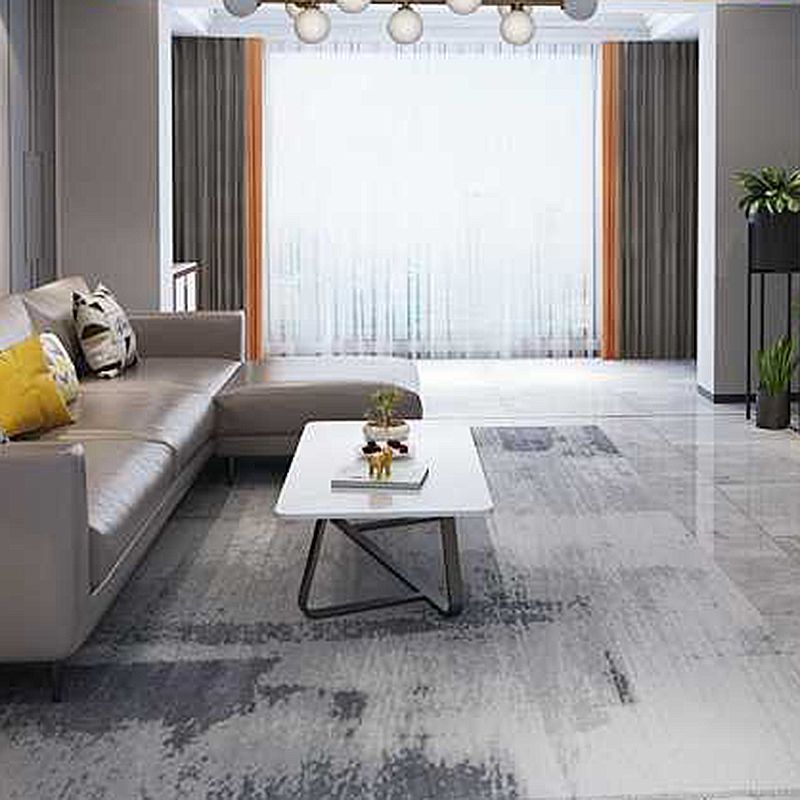 Cross Legs Stone Top Cocktailtisch, 15,75 "h rechteckiger Kaffeetisch