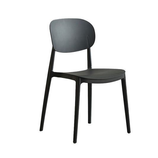 Plastic Scandinavian Armless Chair Open Back Indoor-Outdoor Chair Clearhalo 'Dining Chairs' 'Dining Tables & Seating' 'dining_chair' 'furn' 'furn_dining_chair' 'Furniture' 'furniture_dining_chair' 'Kitchen & Dining Furniture' 1200x1200_a8ed3f40-9905-4554-a8af-64f5c89c74e6