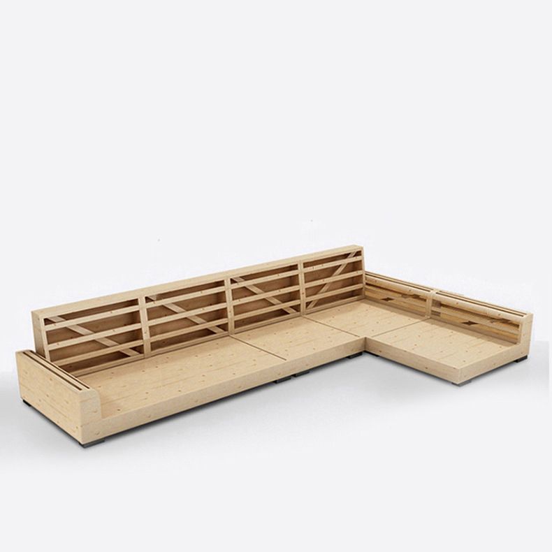 Modular Sewn Pillow Back Bench Seating Recessed Arm Assembled Settee Furniture Clearhalo 'furn' 'furn_sectionals' 'Furniture' 'furniture_sectionals' 'kitchen' 'kitchen_sectionals' 'Living Room Furniture' 'Sectionals' 1200x1200_a8ee0f43-ab58-437b-8b68-ed12ac645d84