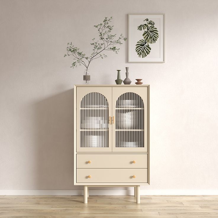 Server moderno del server da pranzo ingegnerizzato in legno con cassetti per la cucina