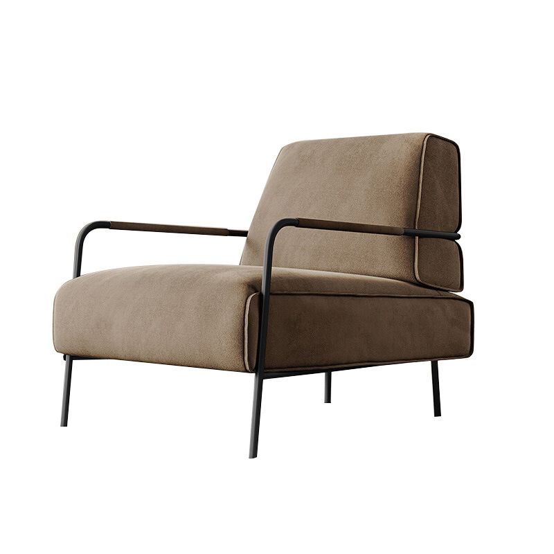 Cushion Back Vanity Armchair Basic Four Leg Chair with Cushion Clearhalo 'Accent Chairs' 'accent_chairs' 'Chairs & Seating' 'furn' 'furn_accent_chairs' 'Furniture' 'Living Room Furniture' 1200x1200_a8ef0d11-b0e5-4e57-b31d-f01baa5d761a