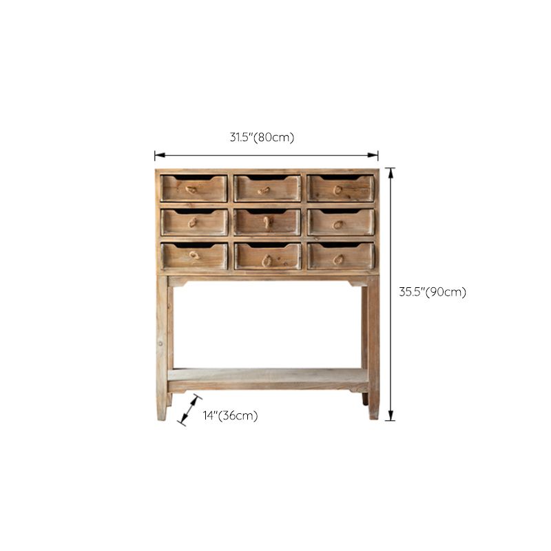 Distressed Wood Accent Chest Industrial Ring Pulls Natural Accent Cabinet Clearhalo 'Cabinets & Chests' 'cabinets_chests' 'furn' 'furn_cabinets_chests' 'Furniture' 'Living Room Furniture' 1200x1200_a8f00066-8ce8-4f53-85ff-726e4eb576e5