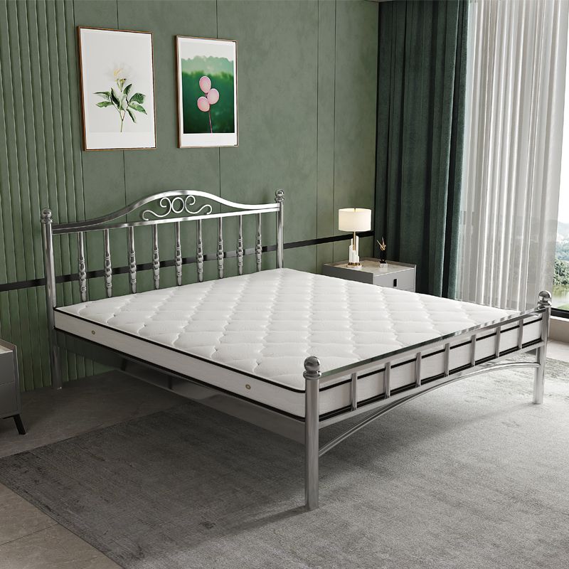 Lit de tête de couleur en argent moderne lit standard avec des jambes en métal