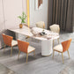 Free Form Modern Dining Table White Tone Fixed Table with Sintered Stone Clearhalo ' dining_table' 'Dining Tables & Seating' 'Dining Tables' 'furn' 'furn_dining_table' 'Furniture' 'furniture_dining_table' 'Kitchen & Dining Furniture' 'kitchen&dining_furn' 'kitchen' 'kitchen_dining_table' 1200x1200_a8f57975-deb7-4013-9a8e-0090720067d8