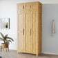 Light Wood Finish Wardrobe Armoire Traditional Wardrobe Cabinet Clearhalo 'Armoires & Wardrobes' 'armoires_wardrobes' 'Bedroom Furniture' 'furn' 'furn_armoires_wardrobes' 'Furniture' 1200x1200_a8f58b08-24aa-4e5a-8cd6-fb6bd72989fc