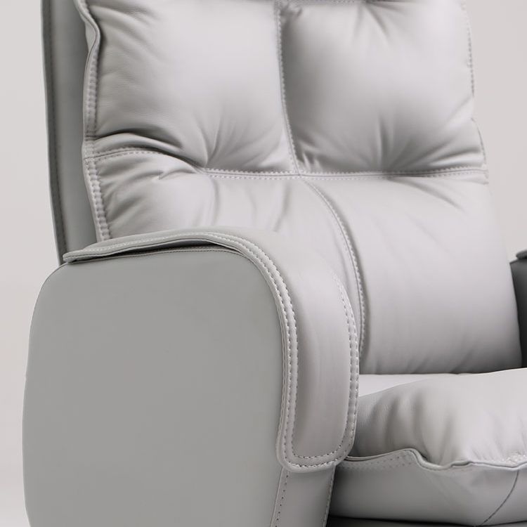 Ergonomische gestoffeerde taakstoel Moderne faux lederen arm bureau stoel