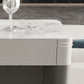 Modern Style Bistro Bar Table Rectangle Stone Top Bar Table for Living Room Clearhalo 'Bar Furniture' 'Bar Tables' 'bar_tables' 'furn' 'furn_bar_tables' 'Furniture' 'Kitchen & Dining Furniture' 1200x1200_a8f8387c-481e-4e24-a0eb-985e43c674fc