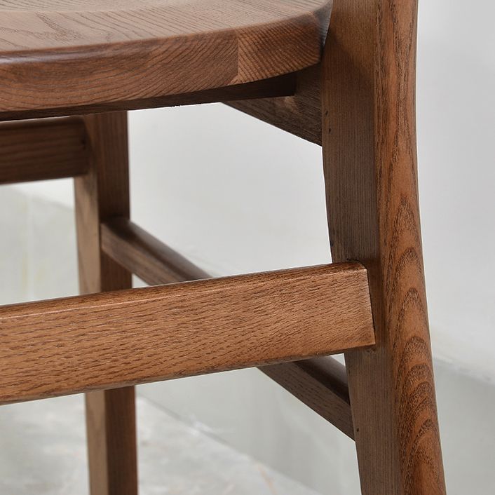 Modern Dining Side Chair Matte Finish Solid Wood Open Back Armless Chair Clearhalo ' kitchen&dining_furn' 'Dining Chairs' 'Dining Tables & Seating' 'dining_chair' 'Furniture' 'furniture_dining_chair' 'Kitchen & Dining Furniture' 'kitchen' 1200x1200_a8f8975e-942a-4853-802e-de0640b6fa23