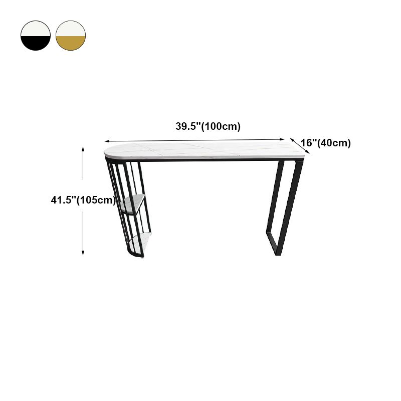 Double Pedestal Modern Counter Height Dining Table Storage Indoor Bistro Bar Table Clearhalo 'Bar Furniture' 'Bar Tables' 'bar_tables' 'furn' 'furn_bar_tables' 'Furniture' 'furniture_bar_tables' 'Kitchen & Dining Furniture' 'kitchen&dining_furn' 'kitchen' 1200x1200_a8f9deef-ecfd-47a8-82d8-c33e971b2b7c