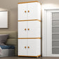 Contemporary Style Wardrobe Armoire Plastic Non-Hanging Armoire with Door