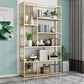 78.74"H Bookcase Contemporary Style Open Back Bookshelf for Home Office