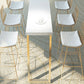 Solid Wood Counter Height Table White Top and Gold Base Bar Table Clearhalo 'Bar Furniture' 'Bar Tables' 'bar_tables' 'furn' 'furn_bar_tables' 'Furniture' 'Kitchen & Dining Furniture' 1200x1200_a8fb3e35-e960-4aa6-8440-fc6fd937b2d6