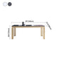 Traditional Luxury Dining Table Rectangle Sintered Stone 4 Legs Table with Gold Frame Clearhalo ' dining_table' 'Dining Tables & Seating' 'Dining Tables' 'furn' 'furn_dining_table' 'Furniture' 'furniture_dining_table' 'Kitchen & Dining Furniture' 'kitchen&dining_furn' 'kitchen' 'kitchen_dining_table' 1200x1200_a8fbc0ed-cc49-44b7-a2ee-82f10815e4d6