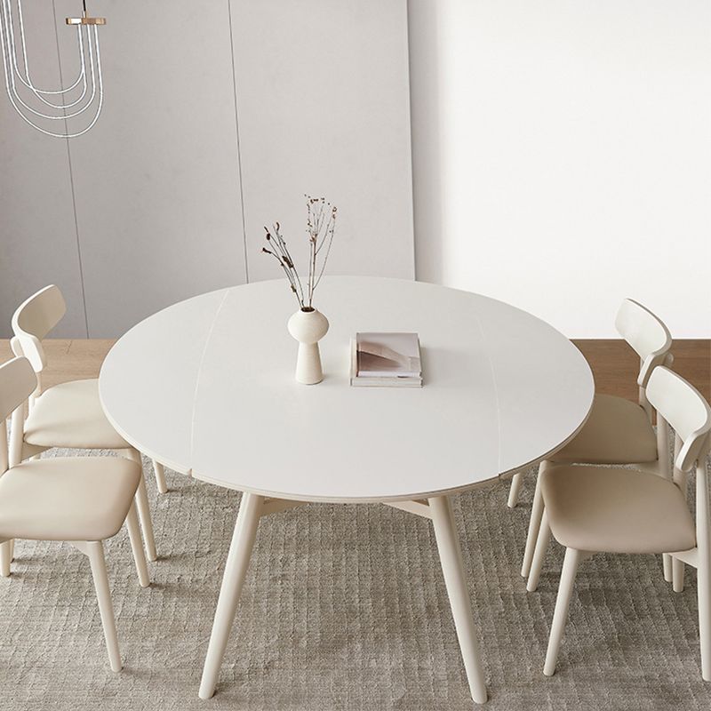 Table à manger moderne en pierre, 4 pieds en chêne, pour salle à manger