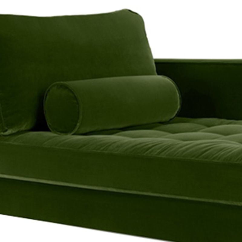 Contemporary Upholstered Chaise Lounge Square Arms Chaise in Green/Blue Clearhalo 'Chairs & Seating' 'Chaise Lounge' 'chaise_lounge' 'furn' 'furn_chaise_lounge' 'Furniture' 'Living Room Furniture' 1200x1200_a902af7c-be94-4fba-bc02-7648fc30b2b2