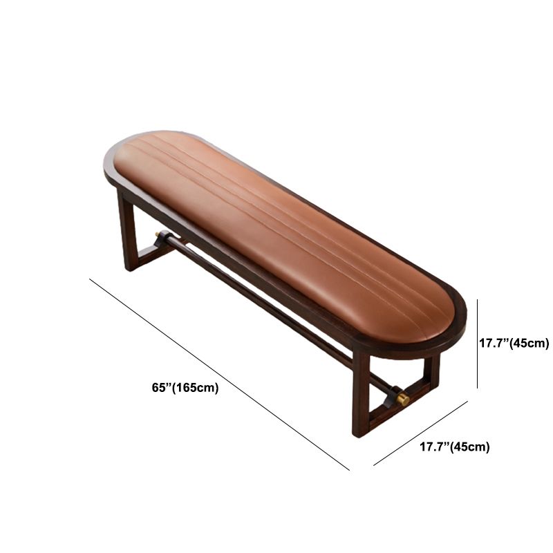 Modern Upholstered Seating Bench Solid Wood Rectangle Bench for Bedroom Clearhalo 'Benches' 'Chairs & Seating' 'furn' 'furn_benches' 'Furniture' 'Living Room Furniture' 1200x1200_a90309ac-5e3f-4244-8ce8-c4c3471ed8bc