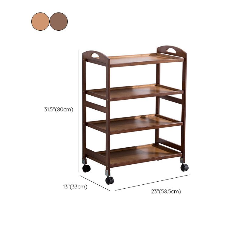 Rotolare casa da pranzo cucina carrello moderno carrello da cucina in legno