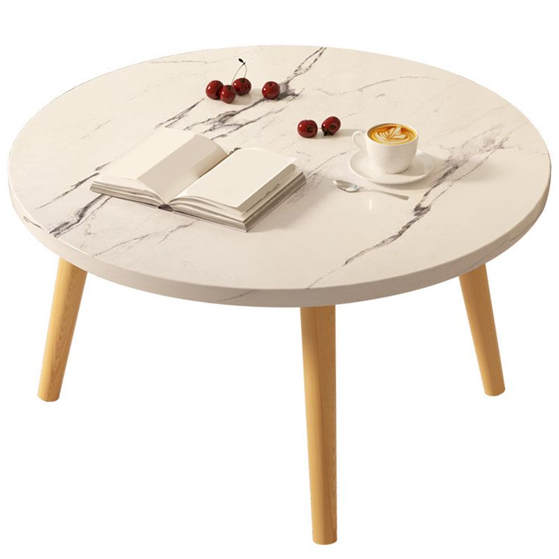 3 Legs 1 Single Coffee Table with Wood Accents Modern Round Cocktail Table Clearhalo 'Coffee & Accent Tables' 'Coffee Tables' 'coffee_tables' 'furn' 'furn_coffee_tables' 'Furniture' 'furniture_coffee_tables' 'Living Room Furniture' 1200x1200_a905bea7-ba9d-4c2a-97e8-b50cbef10d12