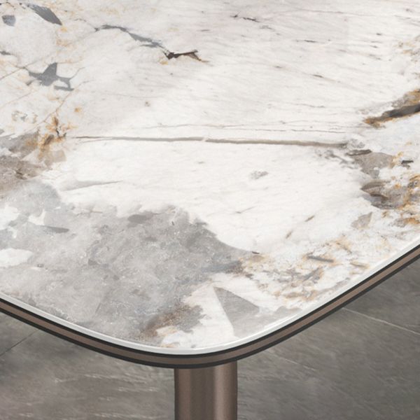 Luxury Style Home Sintered Stone Dining Table 4 Legs Base Rectangle Table Clearhalo ' dining_table' 'Dining Tables & Seating' 'Dining Tables' 'furn' 'furn_dining_table' 'Furniture' 'furniture_dining_table' 'Kitchen & Dining Furniture' 'kitchen&dining_furn' 'kitchen' 'kitchen_dining_table' 1200x1200_a905ca36-1536-46a1-8a8e-a32689a08ab5