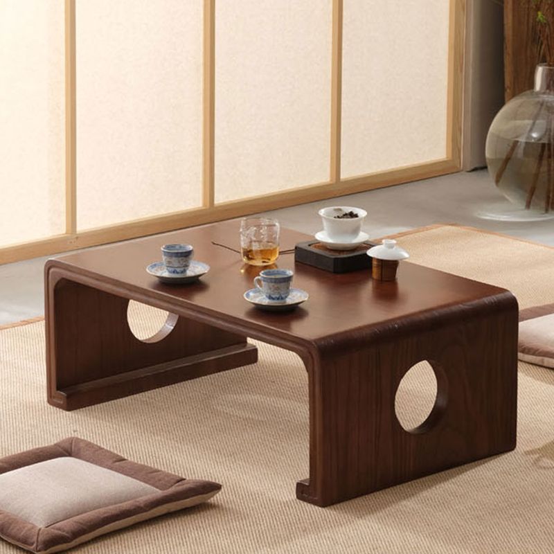 Rectangular Abstract Base Design Nordic Style Coffee Table Made of Solid Wood Clearhalo 'Coffee & Accent Tables' 'Coffee Tables' 'coffee_tables' 'furn' 'furn_coffee_tables' 'Furniture' 'Living Room Furniture' 1200x1200_a906b749-fe1a-4d18-9e74-7af3d0529d2c