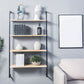 Contemporary Wall Unit Bookcase Metal Frame Pine Wood Shelf Bookshelf Clearhalo 'Bookcases' 'furn' 'furn_bookcases' 'Furniture' 'furniture_bookcases' 'Office Furniture' 1200x1200_a9087dfa-0f25-4ccd-9e61-4d72e4bcf408