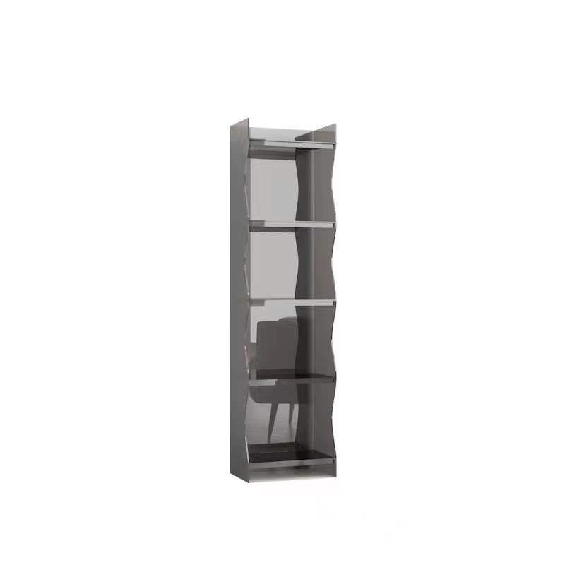 Contemporary Closed Back Bookshelf Acrylic Shelf Bookcase with Shelves Clearhalo 'Bookcases' 'furn' 'furn_bookcases' 'Furniture' 'Office Furniture' 1200x1200_a9095e9f-96e4-4d6a-9cd6-9de77b53dda3