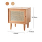 Gabinete contemporáneo de ratán de la mesita de noche del estante inferior con cajón para el dormitorio