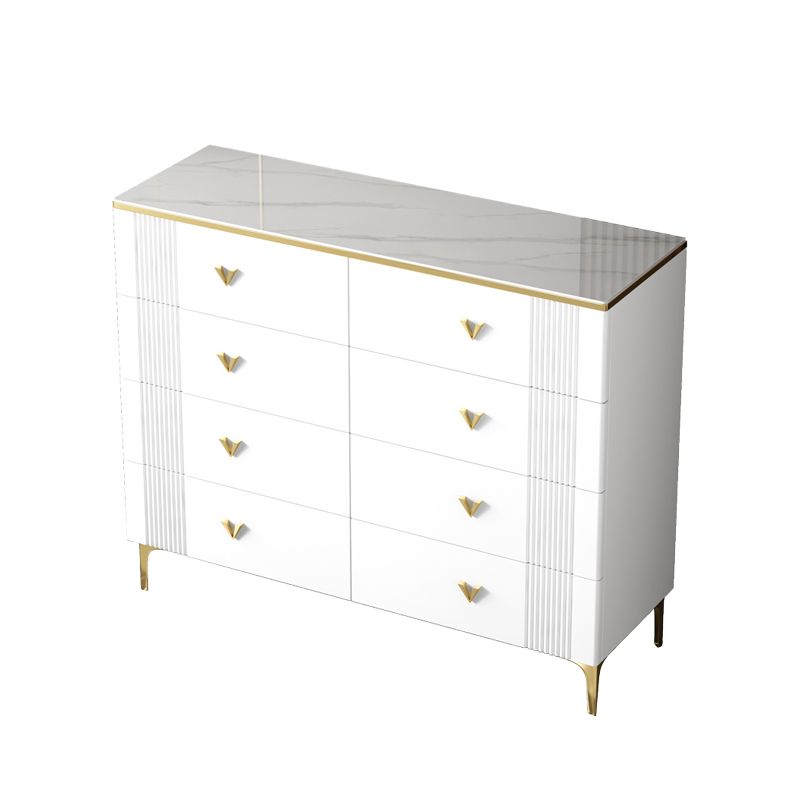 Glam Chest Bedroom Stone 15.7" Wide Chest in White with Drawers Clearhalo 'Bedroom Furniture' 'Dressers & Chests' 'dressers_chests' 'furn' 'furn_dressers_chests' 'Furniture' 1200x1200_a90ae821-3e52-44e0-8cdd-0927c6a851c7