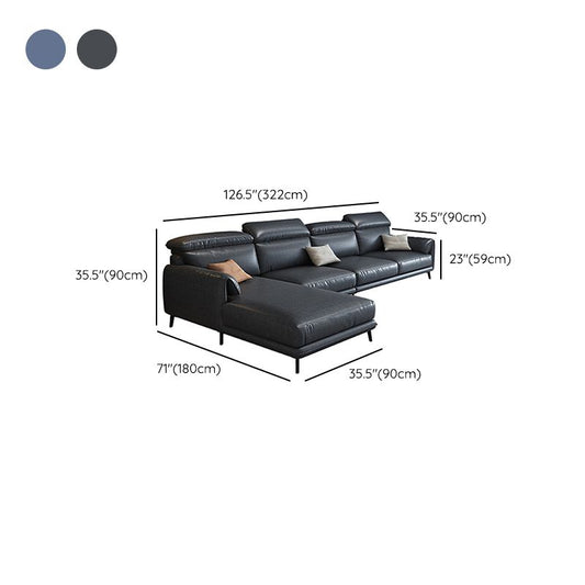 Stile moderno sciolto posteriore sciolto sezionale cuscino braccio 4 posti sezionale