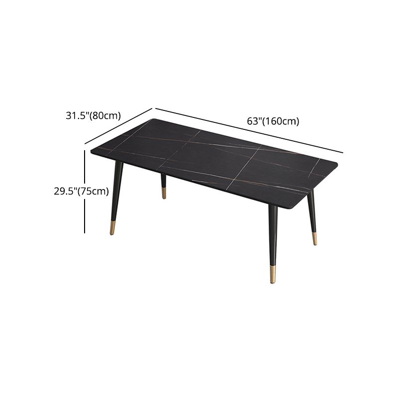 Nordic 1/4/5/7 Pieces Dining Set Sintered Stone Top Table with Leather Chairs Clearhalo 'Dining Room Sets' 'Dining Tables & Seating' 'dining_room_set' 'furn' 'furn_dining_room_set' 'Furniture' 'furniture_dining_room_set' 'Kitchen & Dining Furniture' 'kitchen&dining_furn' 'kitchen' 1200x1200_a90bd774-d6ba-4914-811a-4166445dc4be