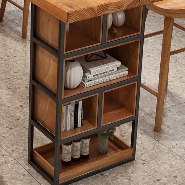 1/4 stuk solide houten pubset moderne natuurlijke thuisbalktafel set