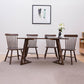 Contemporary Solid Wood Armless Chair Windsor Side Chair for Dining Room