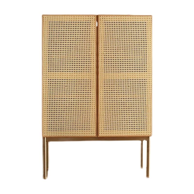 35.43" Long Accent Cabinet Solid Wood Cabinet in Natural with Shelves Clearhalo 'Cabinets & Chests' 'cabinets_chests' 'furn' 'furn_cabinets_chests' 'Furniture' 'Living Room Furniture' 1200x1200_a90ed5e9-2dfc-40f3-9e6e-81bd760c9004