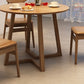 Moderne eetgelegenheid 1/2/4 PCS Massieve houten eettafel en stoelen in bruin
