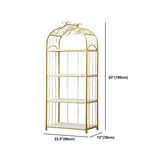 Estantería de estantería moderna de oro Etagere Metal Open Bookcase para sala de estar