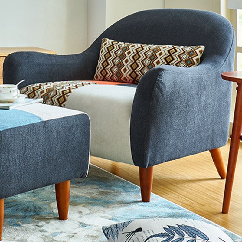 33.86" D x 31.89" H Curved Fabric 3-Seater Sofa Bohemia Style Sofa Clearhalo 'furn' 'furn_sofas' 'Furniture' 'furniture_sofas' 'kitchen' 'kitchen_sofas' 'Living Room Furniture' 'Sofa' 'sofas' 1200x1200_a915ddf8-034a-4d97-a355-b24af30ac33a