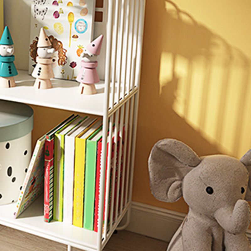 Scandinavian Metal Bookshelf Metal Standard Open Back Bookcase Clearhalo 'Bookcases' 'furn' 'furn_bookcases' 'Furniture' 'Office Furniture' 1200x1200_a9179a4c-abea-4ef9-a1a8-bfe8d03f4cd5