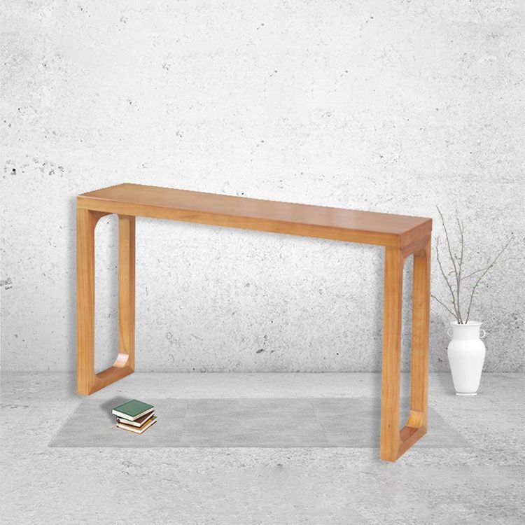 12 inch Wide Accent Table Mid-Century Modern Rectangle Console Table for Hall
