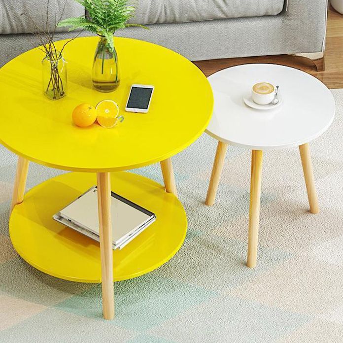 Contemporary Style Side End Table 3 Legs Sofa Side Accent Table Round Side End Table