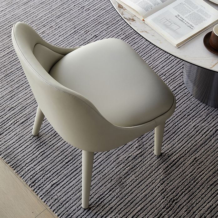 Dining Room Upholstered Parsons Chair Faux Leather Dining Chair Clearhalo 'Dining Chairs' 'Dining Tables & Seating' 'dining_chair' 'furn' 'furn_dining_chair' 'Furniture' 'Kitchen & Dining Furniture' 1200x1200_a919073e-24a4-4e0c-a319-2e07b5654735