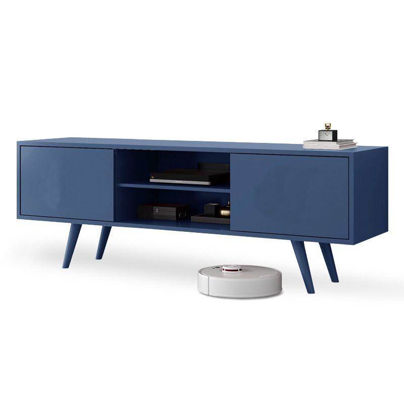 Console multimediale scandinava Console porta TV in legno per soggiorno
