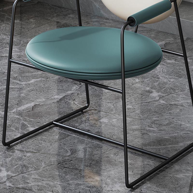 Lederpolsterer Armstuhl König Louis Back Stuhl für Esszimmer