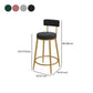 Glam Round Bar and Counter Stool Metal Low Back Stool with 4 Legs Clearhalo 'Bar Furniture' 'Bar Stools' 'bar_stools' 'furn' 'furn_bar_stools' 'Furniture' 'furniture_bar_stools' 'Kitchen & Dining Furniture' 1200x1200_a91b5046-129c-4b07-98e7-5f4ae3ed1e29