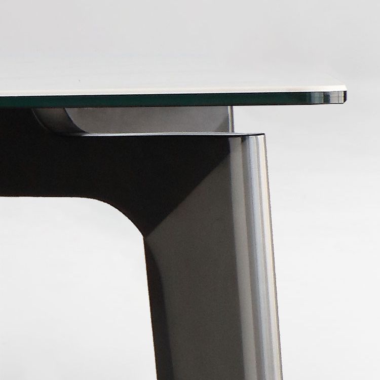 Minimalist Dining Table Set Metal Frame Grey Slate Rectangular Dining Table Set with 4 Legs Base Clearhalo 'Dining Room Sets' 'Dining Tables & Seating' 'dining_room_set' 'furn' 'furn_dining_room_set' 'Furniture' 'furniture_dining_room_set' 'Kitchen & Dining Furniture' 'kitchen&dining_furn' 'kitchen' 1200x1200_a91cdac3-3085-40f6-9e04-ba1e6c7fb9f4