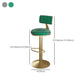 Industrial Bar Stools Low Back Dining Stools with Metal Base