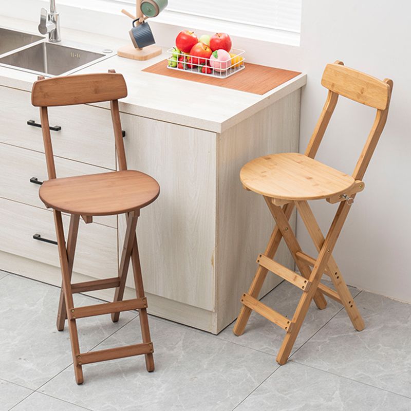 Contemporary Folding Counter Bar Stool Armless Wood Bar Stool with Footrest Clearhalo 'Bar Furniture' 'Bar Stools' 'bar_stools' 'furn' 'furn_bar_stools' 'furniture_bar_stools' 'Kitchen & Dining Furniture' 'kitchen&dining_furn' 'kitchen' 'kitchen_furn' Furniture' 1200x1200_a9222aca-876e-4a2e-9989-cb0364549153