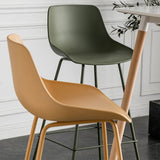 Modern Style Bar-stool Plastic Counter Bar Stool with Metal Legs Clearhalo 'Bar Furniture' 'Bar Stools' 'bar_stools' 'furn' 'furn_bar_stools' 'Furniture' 'furniture_bar_stools' 'Kitchen & Dining Furniture' 1200x1200_a92274c6-af6b-476d-96f3-0138a7874848