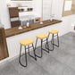 Modern Backrest Counter Stool Iron Milk Tea Shop Bar Stool with Wooden Seat and Pedal Clearhalo 'Bar Furniture' 'Bar Stools' 'bar_stools' 'furn' 'furn_bar_stools' 'Furniture' 'furniture_bar_stools' 'Kitchen & Dining Furniture' 1200x1200_a923f005-063e-4b51-91d3-4962a785e2a0