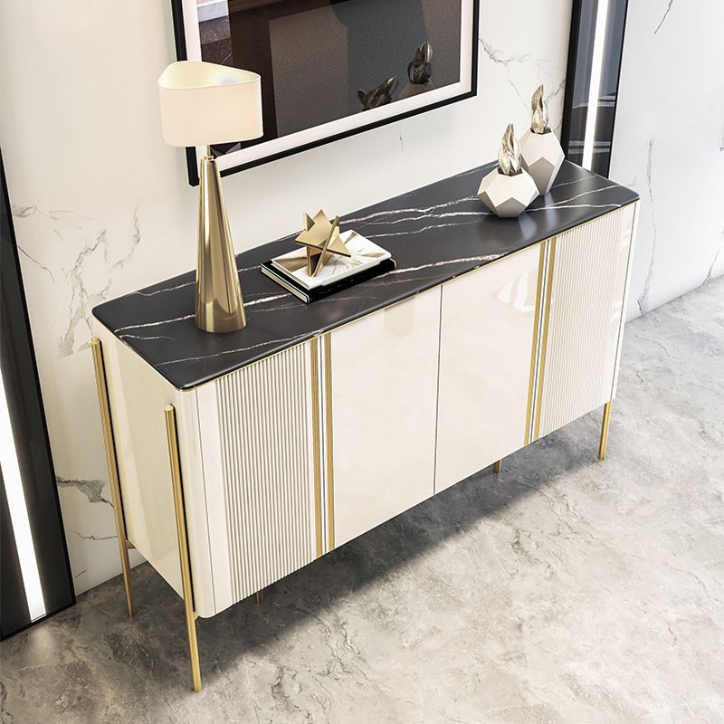 Server da pranzo in stile glam Stone di pietra con armadi